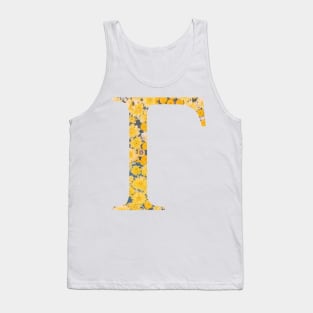 Gamma Sunflower Sorority Sticker Tank Top